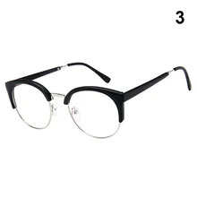 1 шт. винтажный с прозрачными стеклами очки половинчатая металлическая рама с защитой от пыли легкие украшения для очков GDD99