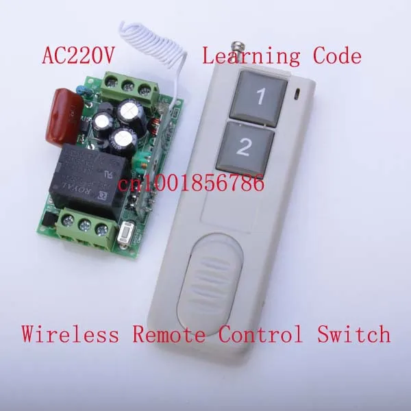 

1000M 220V 10A 1CH 315/433MHZ 1Receiver &1Transmitter RF wireless remote control switch system Learning code Working for L