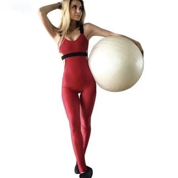 

Europe and America Style 2017 Clothing Women's Elastic Strappy Backed Stitching Type Sexy Siamese Trousers leggings