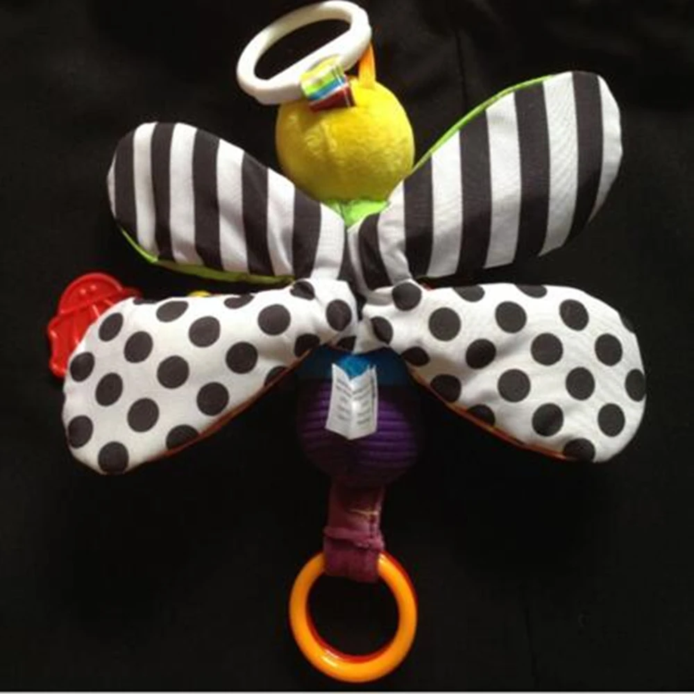 Baby Girl/Boy 0-12 Month Toys Stroller/Bed Hanging Butterfly/Bee Handbell Rattle/Mobile Teether Education Stuffed/Plush Kid Toys