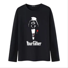 Fashion Star Wars Long Sleeve tshirt Men 2016 and Men t-shirt in Soft Cotton Tees and Tops for Men