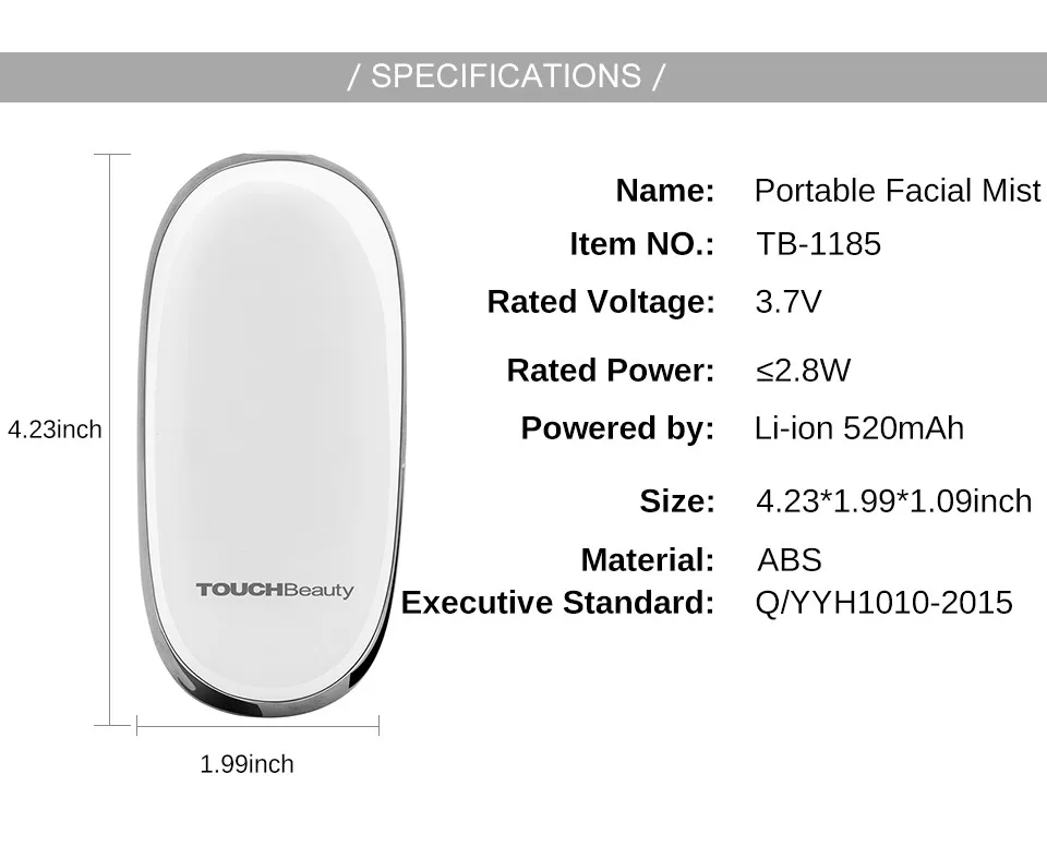 TOUCHBeauty Прибор для увлажнения кожи AS-1185