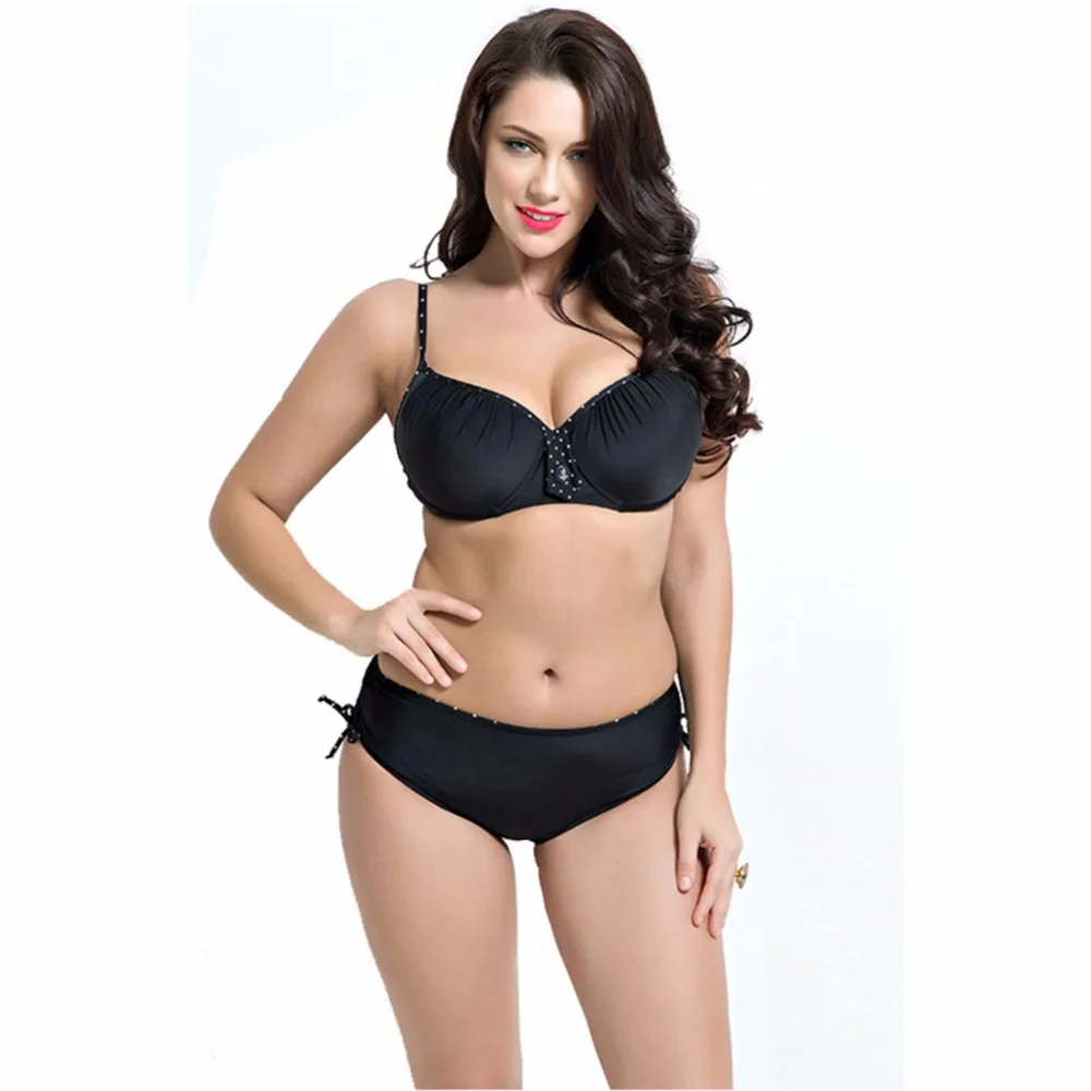 

Fat Wear Plus Size Bikini Set Bathing Push Up Bikinis Women Large Cup Bikini Set Women Swimwear Sexy Swimsuit