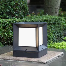 Уличный современный блочный настенный светильник-колонна для виллы/сада/двора IP54 Водонепроницаемый светодиодный наружный настенный светильник-столб светильник для газона