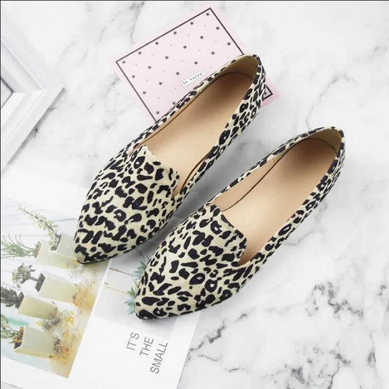 

2019 New Spring Women Ins shoes Summer Ballet Flats Shoes college Style Loafers Pointed Toe Casual Boat shoes Plus Size 31-44