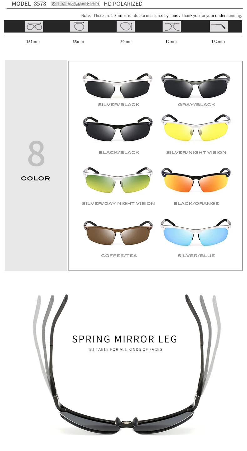 Мужские поляризованные солнцезащитные очки для ночного вождения, мужские брендовые дизайнерские желтые линзы, очки для ночного видения, очки для вождения, очки для уменьшения бликов