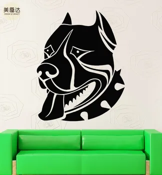 

Wall Stickers American Pitbull Terrier Dog Portrait Guard Pet Vinyl Decal