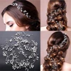 Boda nupcial de cristal novia perla accesorios para el cabello flor hecho a mano diadema cuentas decoración peine del pelo para las mujeres ► Foto 2/6