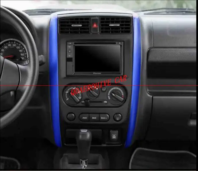 Автомобильная передняя отделка навигация gps украшение приборной панели Крышка отделка наклейки для Suzuki Jimny 2007