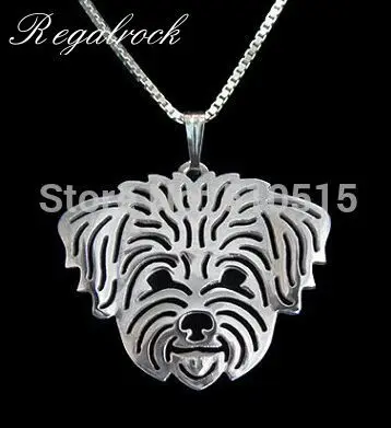 

Fashion Maltese Poodle Teddy Dog Pendant Necklace