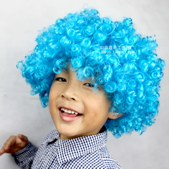 carnival party wigs for masquerade halloween christmas dress clown costume cosplay football fans children adult party hats