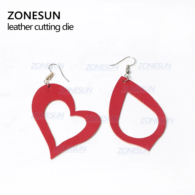 ZONESUN T3 DIY Cutter кожаные серьги для резки высечки из кожи серьги для стали правило высечки машина пресс инструменты