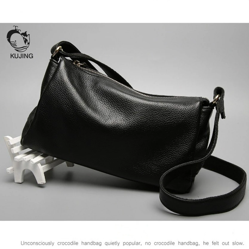 

KUJING Leather Women's Bag High-grade Cowhide Women's Shoulder Messenger Bag Cheap Hot Business Handmade Women Small Square Bag