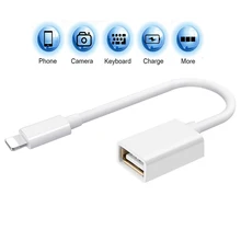 For lightning to USB Adapter For iPhone iPod iPad Data Sync Connector For Lightning to Usb Camera Reader Adapter Converter Cable