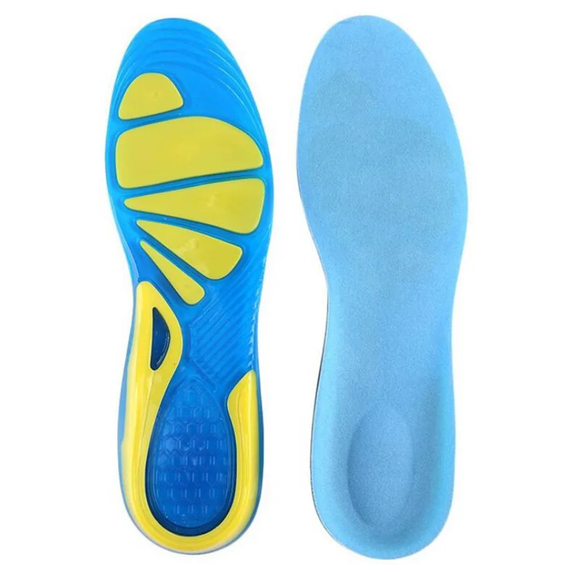 JUP3 Pairs Silicon Gel Can be Cut Silicone Sports weat Sweat Deodorant Shocks Thickening Military Shoes Pad Damping Soft Insoles