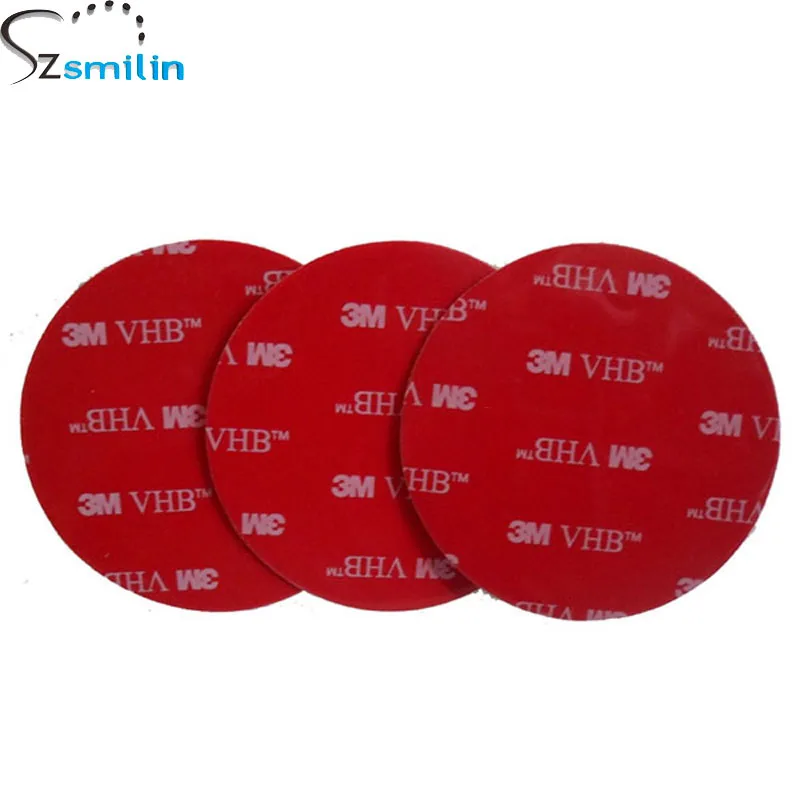 

3pcs/Lot Genuine 5068A VHB Round 3M double side Adhesive Tape Suction Cup 3M Sticky Base Universal Car Mount Holder Sticker Pad