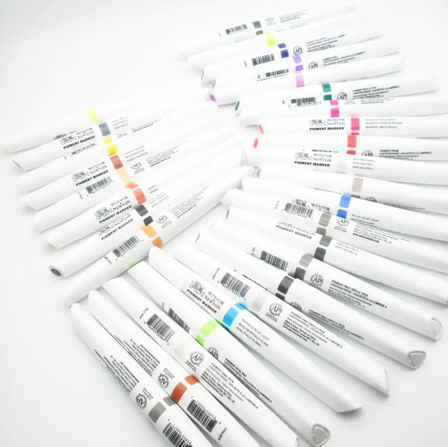 Пигментный маркер Winsor & Newton искусственная одежда 30 цветов|Маркеры для рисования| |