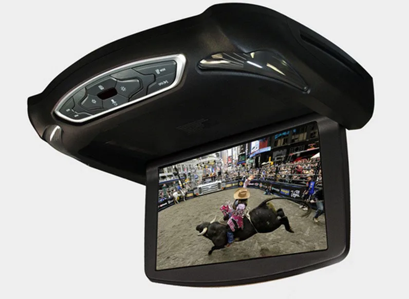 Promotion 13.3 Inch HD Car DVR player car Roof Mount Flip Down Monitor