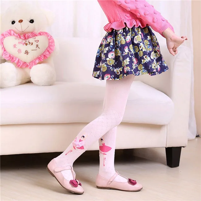Fashion Baby Clothing Kids Baby Girl Tights Stockings Ballet Flower Pattern cotton Cartoon Pantyhose New