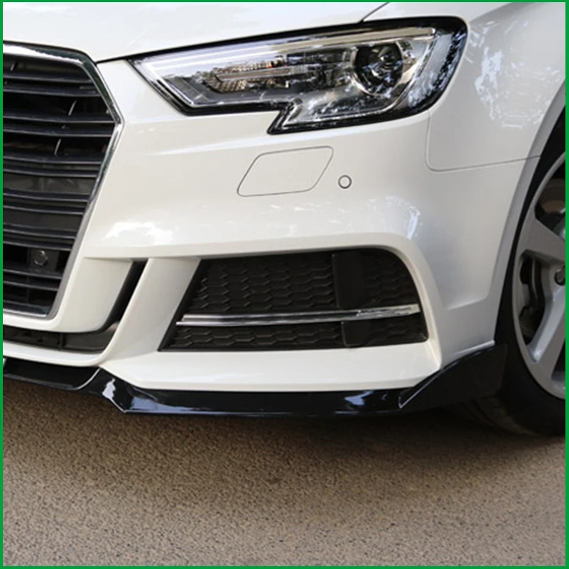 Для Audi A3 S Line 8V 2017 2018 передний бампер Защита для губ рассеиватель S3 Стиль