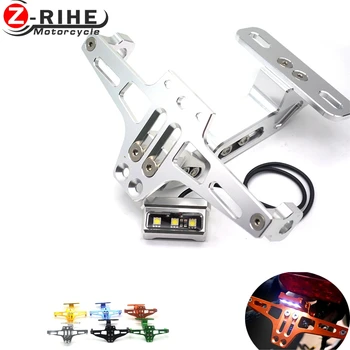 

Motorcycle License Plate Bracket Licence Plate Holder Frame Number Plate&License plate lights For DUCATI 748/S/R 750SS 900SS 100