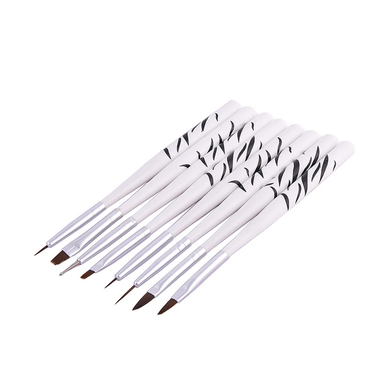 

RSTYLE 8PCS/Lot Nail Art Tools Gel Brush Painting Drawing Decorations UV Nail Gel Polish Manicure Brushes
