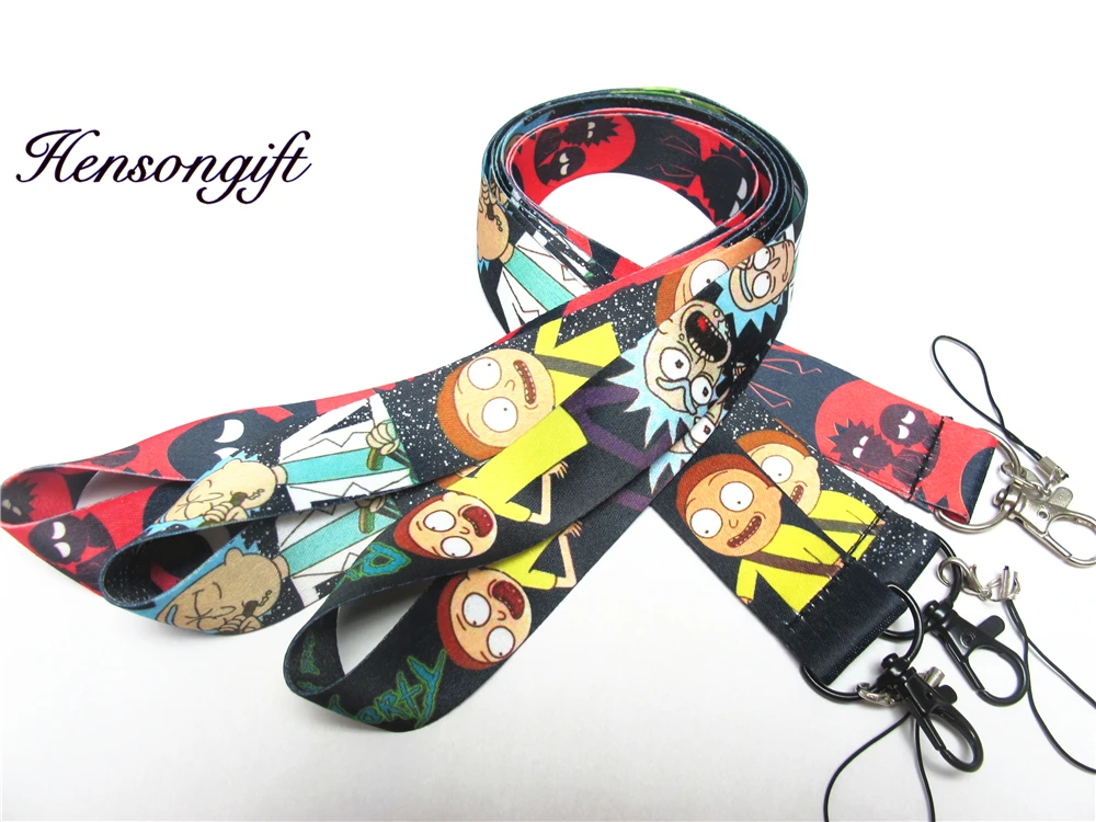 

Breaking Rick and Morty Key Lanyard Badge ID Holders Heisenberg Phone Neck Straps
