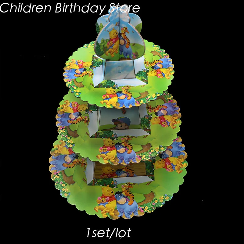 1 Ensemble Winnie L Ourson Support A Gateau Winnie L Ourson Decorations De Fete D Anniversaire Winnie Guidon Bebe Douche Fete Fournitures Aliexpress