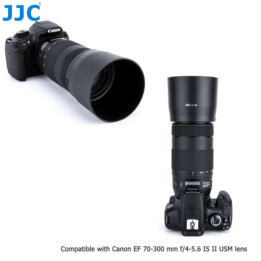 Бленда объектива JJC ET-74B EF 70-300 мм f/4-5,6 IS II USM для камеры Canon 1D X Mark II 5D Mark IV 5DS 80D 6D Mark II 7DM2 6D DSLR