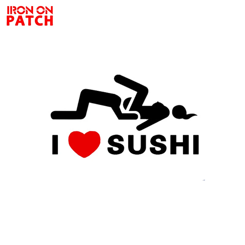 

I Love Sushi Vinyl Sticker Funny Sticker for Sign Motorcycle Car Styling 3D Stickers Window Truck Door Bump Decal