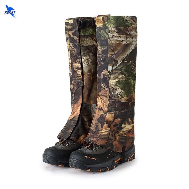 

1 Pair L/XL Outdoor Camo Waterproof Snow Legging Gaiters Shoe Gaiters Boot Cover Ski Hiking Walking Camping Hunting Leg Warmers