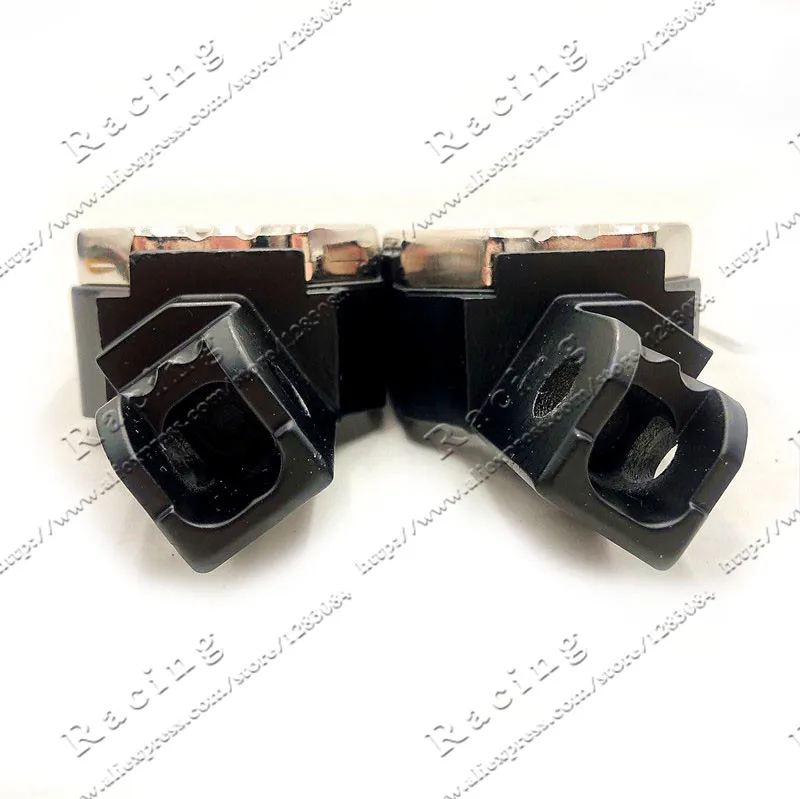 1 Pair Universal 8mm Metal Motorcycle Foot Pegs Pedals Footrests Spring dirt Pit Bike