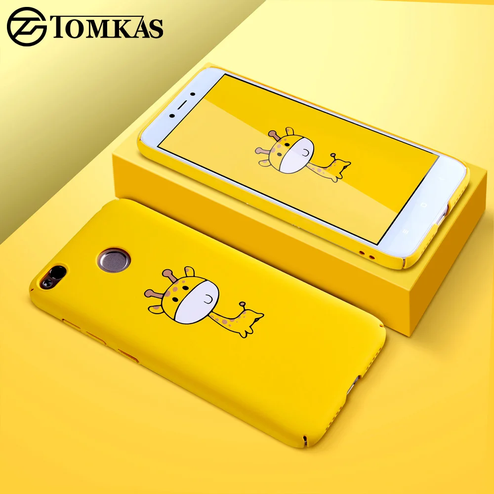 TOMKAS Жесткий ПК чехол для Xiaomi Redmi 4x mi A1 чехлы с милым животным рисунком 5 дюймов Note 4X2