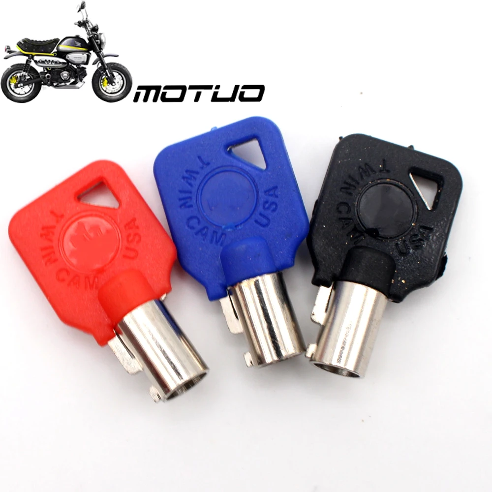 

Black / Red Motorcycle Blank Key Uncut Blade For Harley Touring Street Glide Road Glide Road King Dyna Softail Fat Boy V-Rod