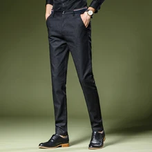 Новинка Зима стиральная деловые повседневные штаны высокого качества K985