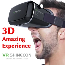 Google Cardboard VR shinecon Pro версия VR виртуальной реальности 3D очки+ умный Bluetooth беспроводной пульт дистанционного управления геймпад выберите