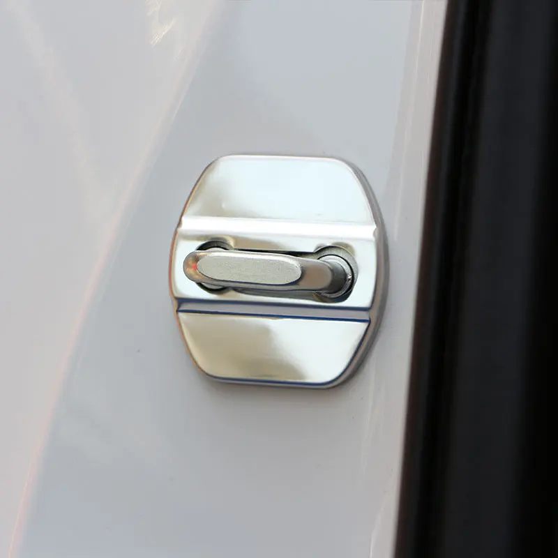 

Xburstcar Stainless Steel Car Interior Door Lock Protection Cover Sticker for Nissan Versa Sunny Sylphy Murano Qashqai X-trail