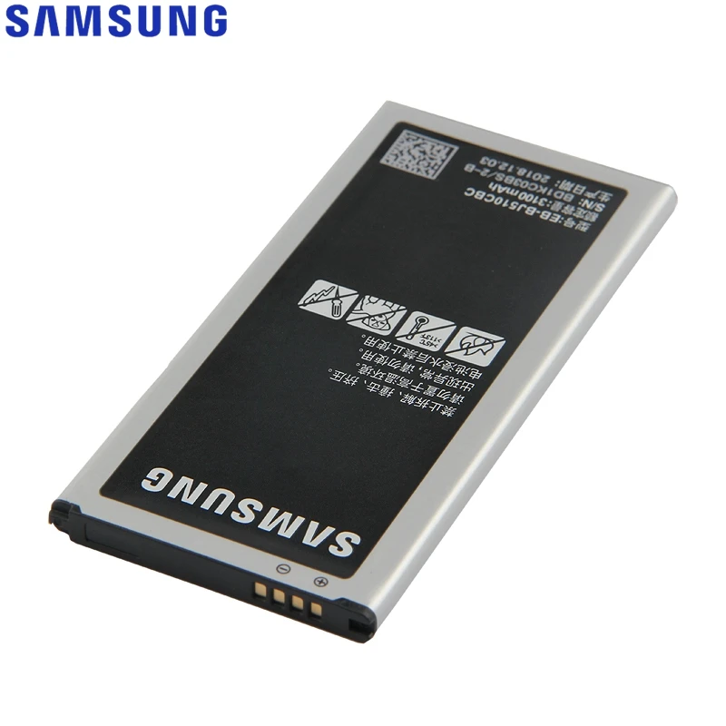 Оригинальная замена samsung Батарея для Galaxy версия j5109 j5108 J5 SM-J510 натуральная EB-BJ510CBE EB-BJ510CBC 3100 мА-ч