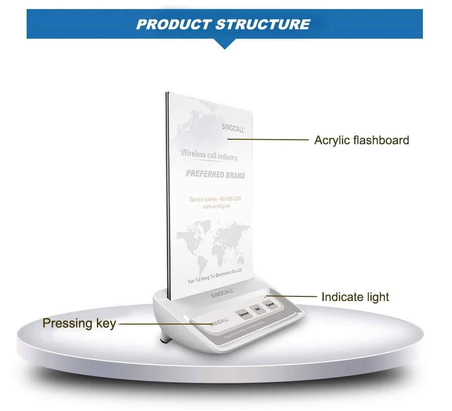Singcall Беспроводной вызова Системы, кнопка вызова ресторане, 1 мобильный часы приемник 10 колокольчиками для кофе официантов