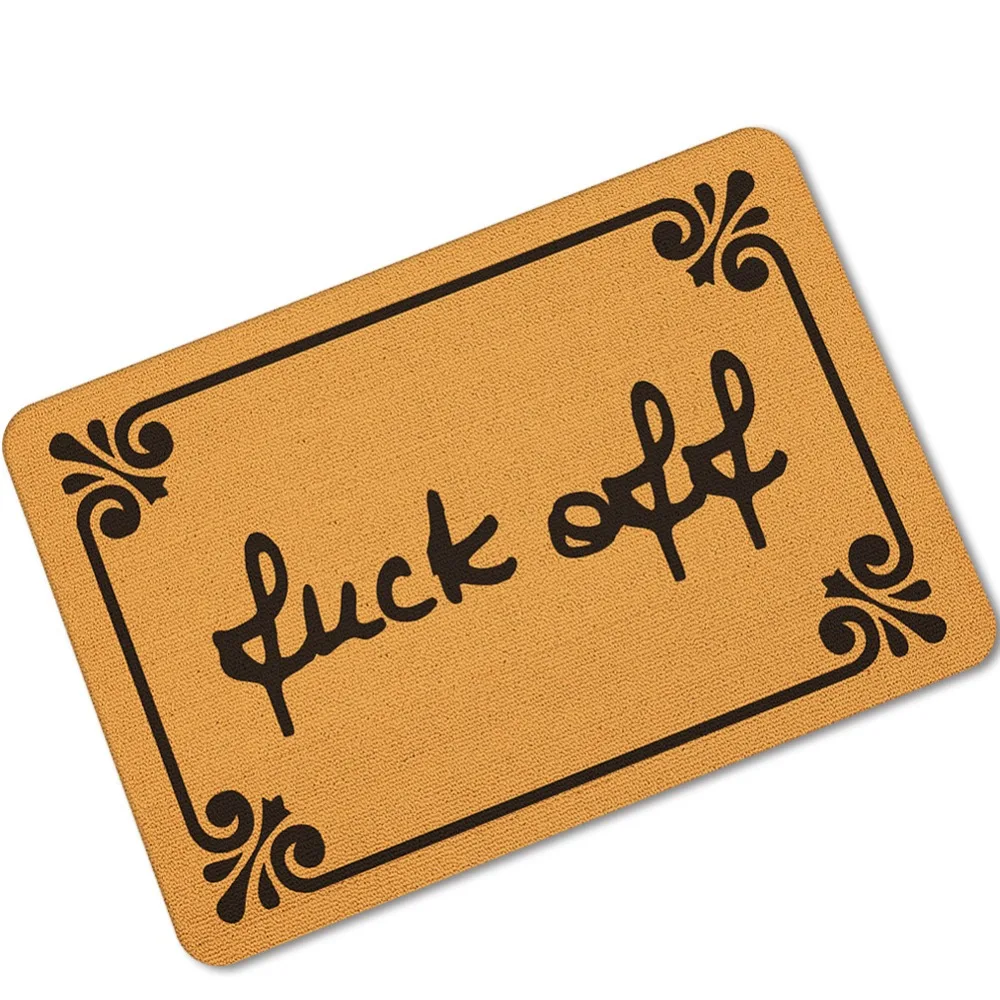 MDCT Funny Jokes Floor Mats Anti slip Outdoor Door Mats 40x60cm