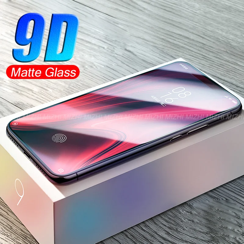 

9d matte frosted glass for xiaomi mi 9 se 8 lite 9t redmi k20 note 6 7 pro 6a go tempered glas on ksiomi k20pro note7 tremp film