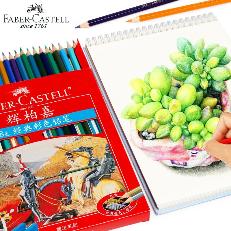Набор цветных карандашей для художников Faber Castell 12/24/36/60 цветов художественных