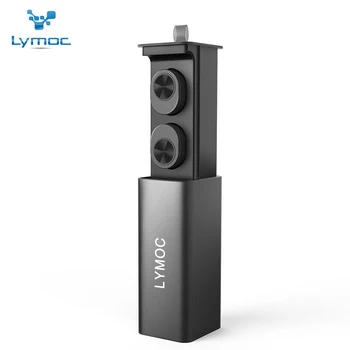 

LYMOC GW10 Drawer Type Metal Charger Box TWS Wireless Headset Bluetooth V5.0 Mini Earphones Earbuds Stereo HD MIC for iPhone