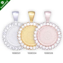 10 шт 16 мм круглые стразы из цинкового сплава, Подвесные лотки, Круглые Подвесные лотки, стразы