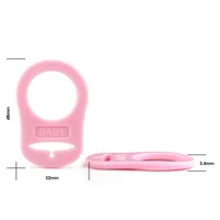 TYRY.HU 5pc Dummy Pacifier Holder Clip Adapter Ring Button Style Pacifier Adapter DIY Baby Shower Gift Accessories for Baby 2