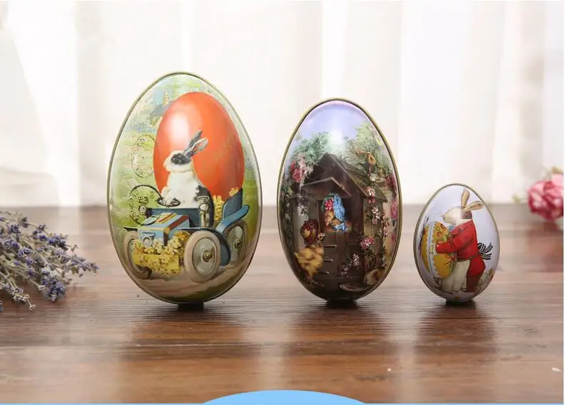 

iWish L 65mm Easter Day Sunday Eggs Can Open Eggshell Iron Rabbit Egg Gifts Decoration Arts Crafts Birthday Kids Toys Education