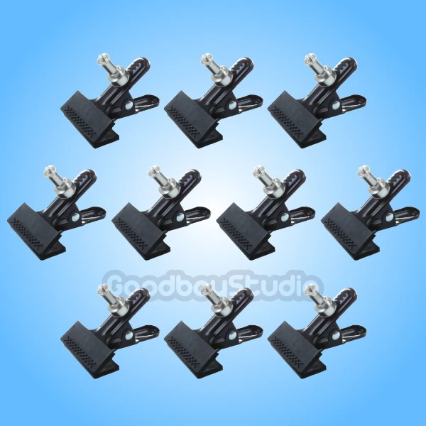 

10PCS Studio Photo Heavy Duty Background Clamp Clip head with Spigot for Photography Lighting X10