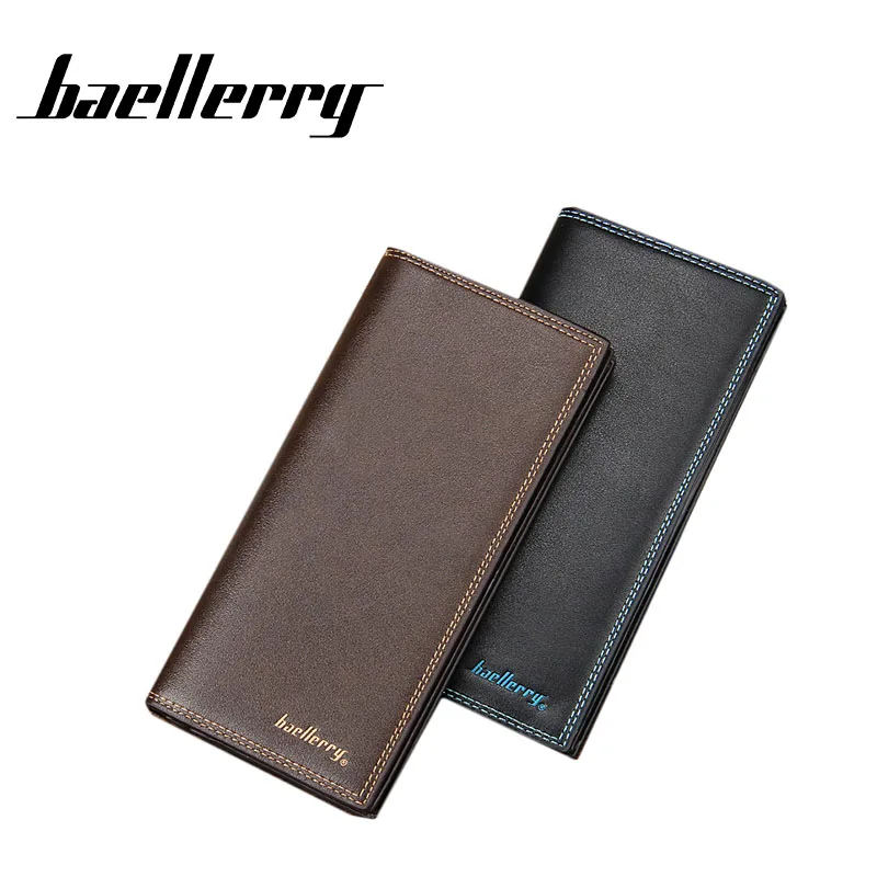 

Sewing thread Wallet baellerry new Korean men's wallet long multi-functional ultra-thin High Quality wallet