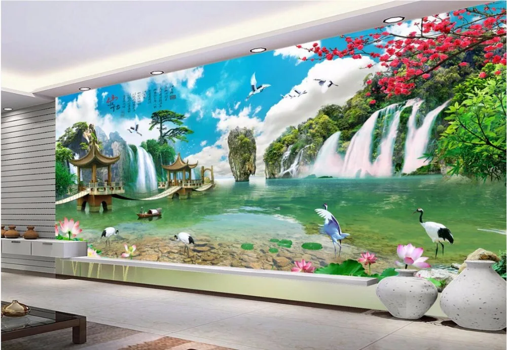 Настенные 3d обои на заказ Живописные пейзажи страна чудес домашний Декор
