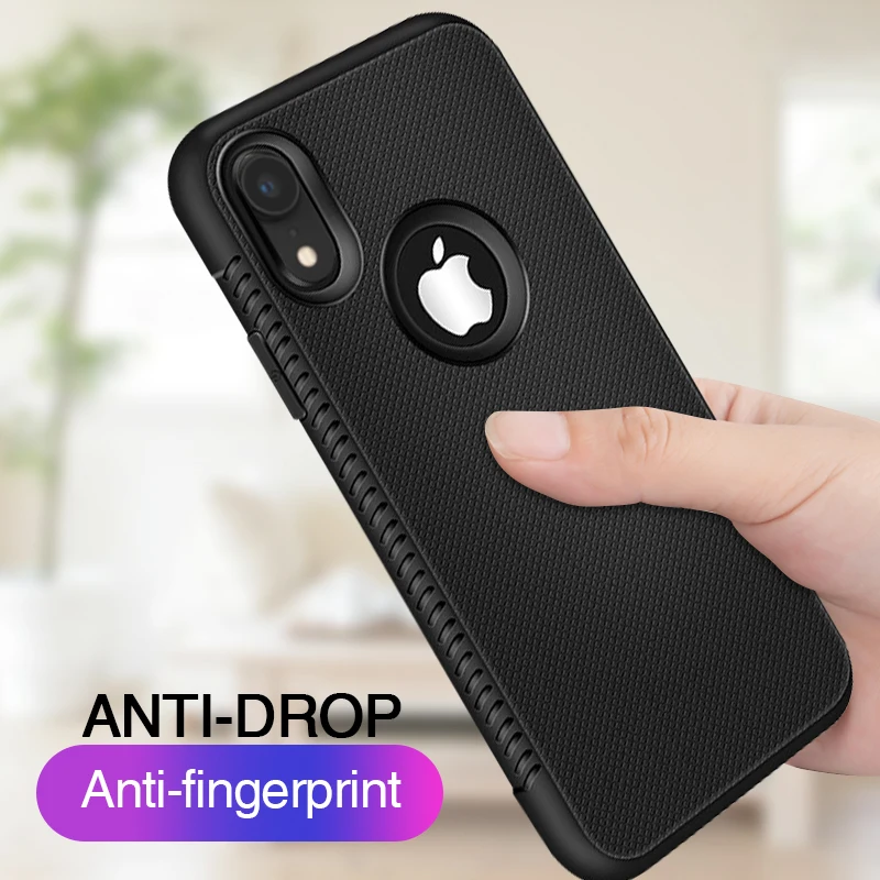Мягкий силиконовый чехол из ТПУ для iPhone X XS MAX XR 7 противоударный с рассеиванием